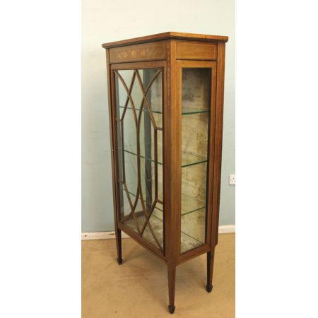 Mahagoni Vitrine antik Massivholzvitrine ca. 1890