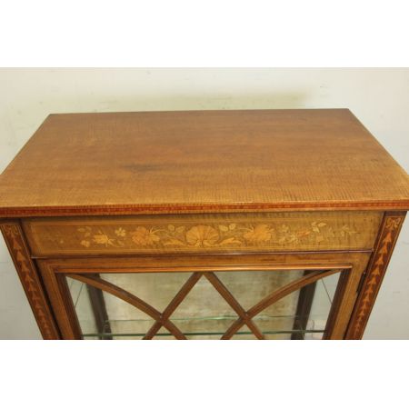 Mahagoni Vitrine antik Massivholzvitrine ca. 1890