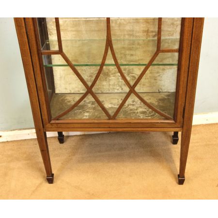 Mahagoni Vitrine antik Massivholzvitrine ca. 1890