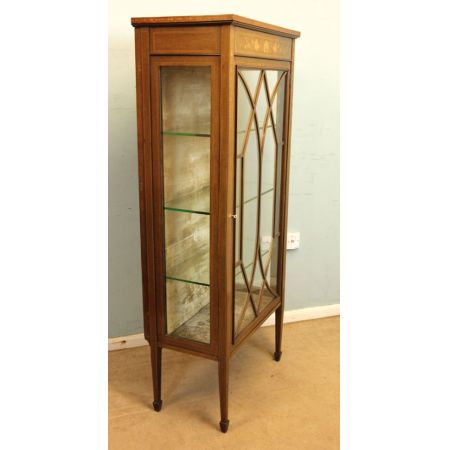 Mahagoni Vitrine antik Massivholzvitrine ca. 1890