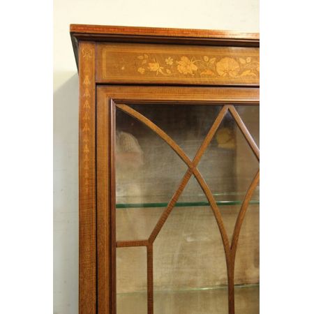 Mahagoni Vitrine antik Massivholzvitrine ca. 1890