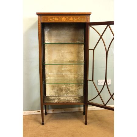 Mahagoni Vitrine antik Massivholzvitrine ca. 1890