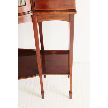 Kunsthandwerk Vitrine Glasvitrine Mahagoni Massivholzschrank antik ca. 1880