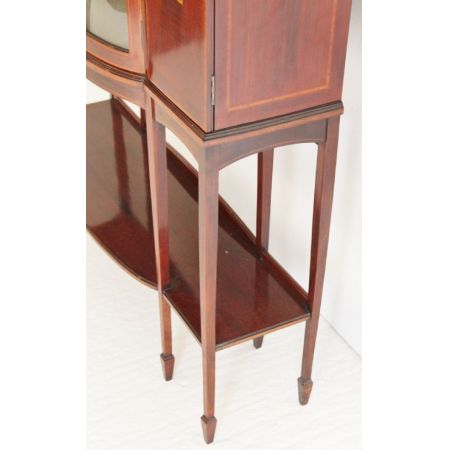 Kunsthandwerk Vitrine Glasvitrine Mahagoni Massivholzschrank antik ca. 1880