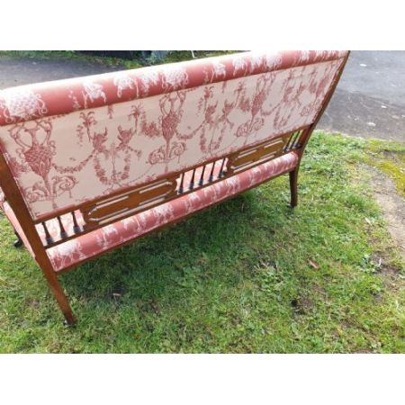 Palisander Fenstersitzer Sofa antik ca. 1890