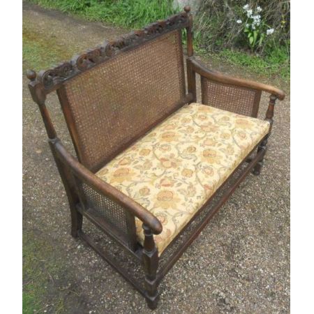 Sizbank Zweisitzer antik ca. 1920