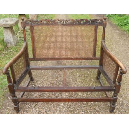 Sizbank Zweisitzer antik ca. 1920