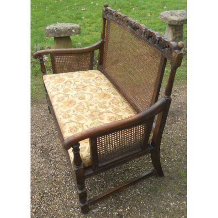 Sizbank Zweisitzer antik ca. 1920