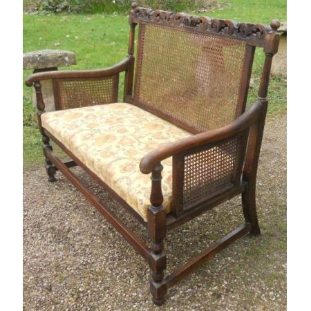 Sizbank Zweisitzer antik ca. 1920