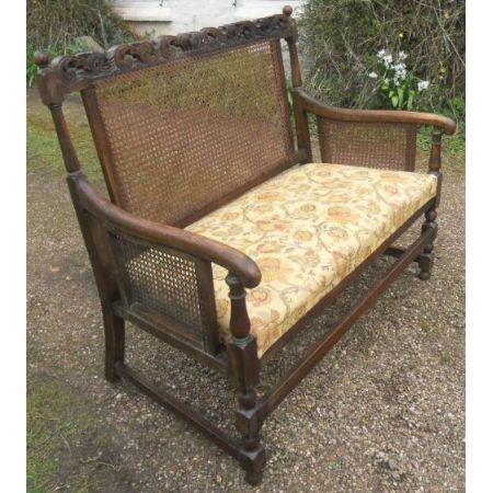 Sizbank Zweisitzer antik ca. 1920