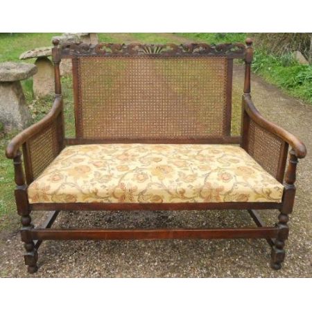 Sizbank Zweisitzer antik ca. 1920