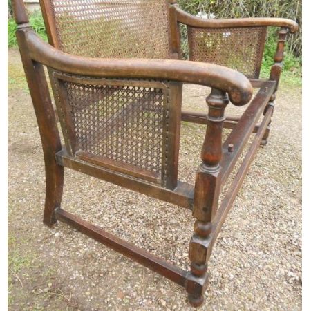 Sizbank Zweisitzer antik ca. 1920