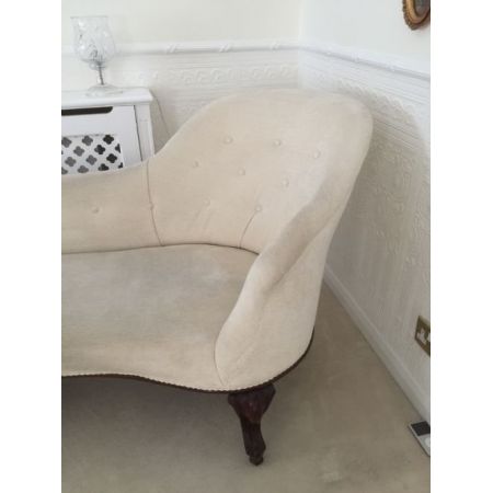 Chaise Longue antik Mahagoni Massivholzsofa 19. Jahrhundert