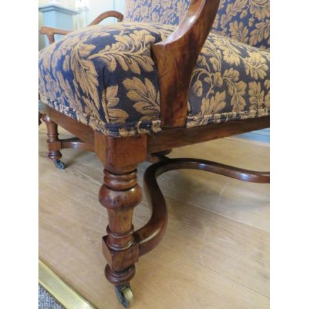 Antikes viktorianisches "Hump Back" / "Camel Back" Sofa aus dem 19. Jahrhundert 