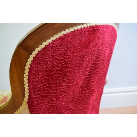 Chaise Longue antike Liege Mahagoni Massivholz 1920er Jahre