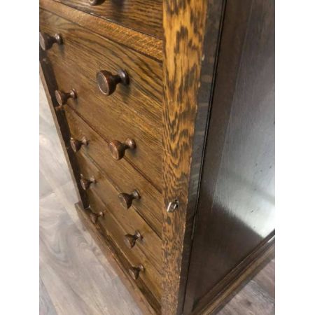 Viktorianische Eichen Kommode Massivholz antik ca 1880