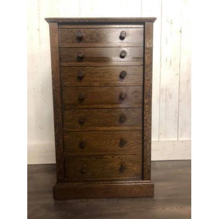 Viktorianische Eichen Kommode Massivholz antik ca 1880