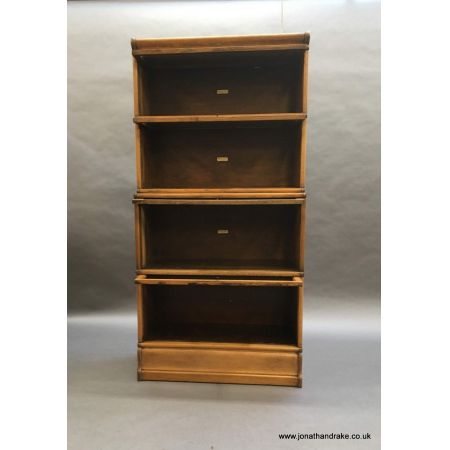 Antiker Globe Wernicke Eichenbücherschrank mit Glasfronten, um 1920