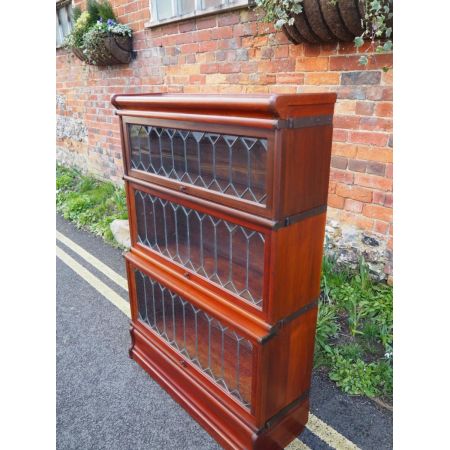 Antiker Globe Wernicke Mahagonibücherschrank, mit Regency Verglasung, um 1910