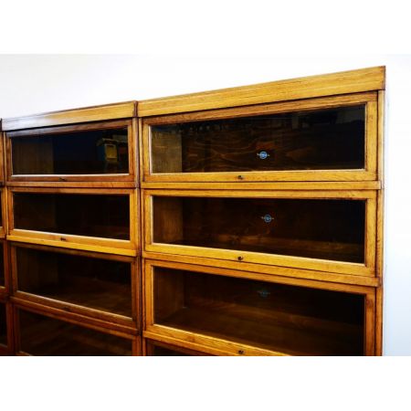 seltene "Barristers" Eichenbücherschränke, von Globe Wernicke, um 1940