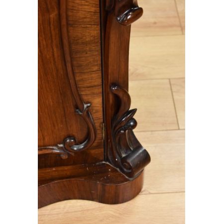 viktorianischer antiker Palisander-Serpentinen-Chiffonnier