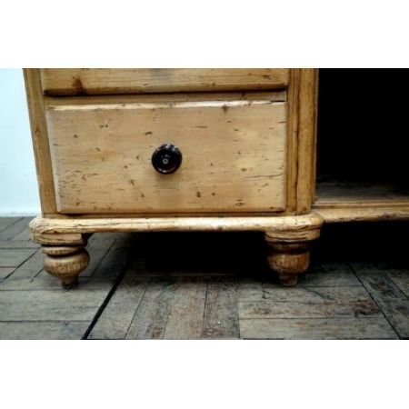 antike viktorianische Kiefernkommode, 1850 