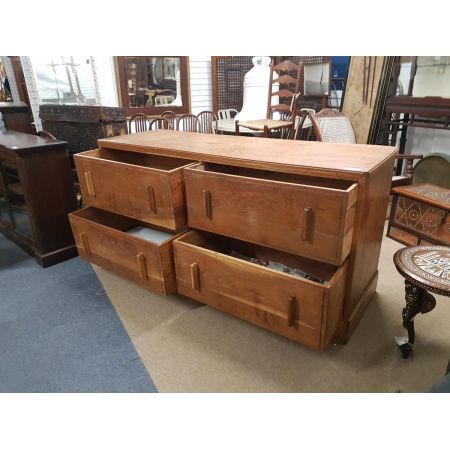 Große antike "Haberdashery" Eichenkommode, aus 1930