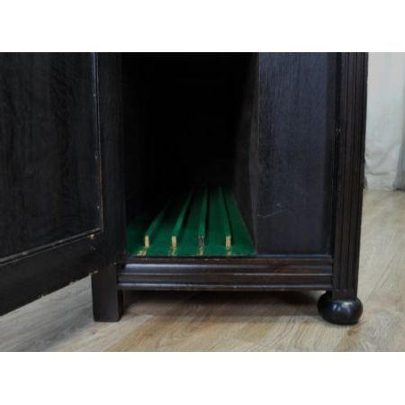 großes antikes viktorianisches Eichensideboard /Eichenbuffet Blattschrank