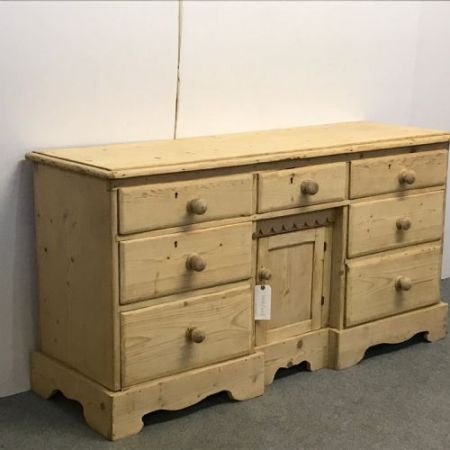 antike Lancashire Bauernhaus Kiefernkommode 1920