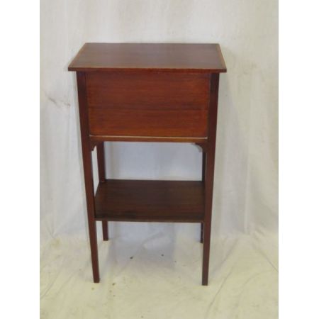 Antiker spät viktorianischer Mahagoninachttisch, um 1900