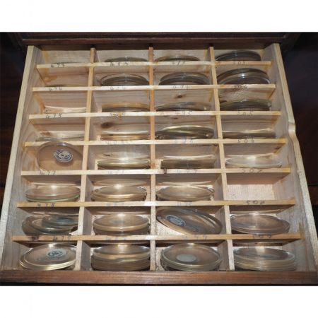 Antiker viktorianischer Uhrmacherschrank / Kiefernschrank