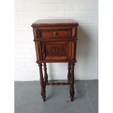 Antiker Französischer Nachttisch, "Table du Nuit"