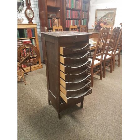 Antiker edwardianischer Eichen- Aktenschrank, von 1920