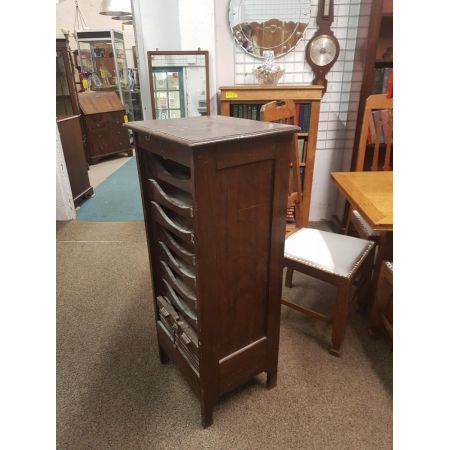 Antiker edwardianischer Eichen- Aktenschrank, von 1920