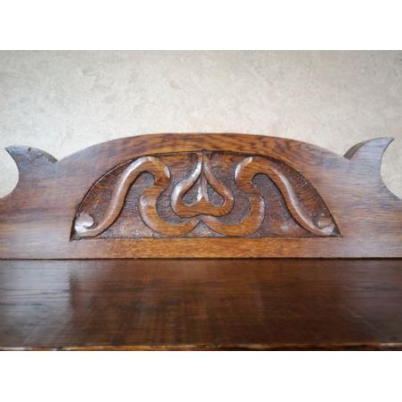 Antike edwardianisches Eichensideboard, mit Spiegel, von 1910  