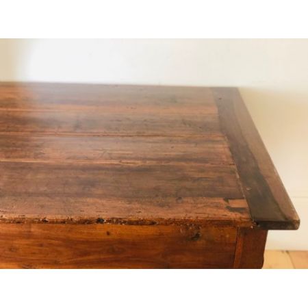 Antiker Eichen Landhaustisch aus französischer Eiche ,frühes 19. Jahrhundert