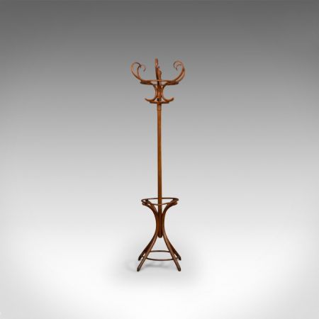 antike englische edwardianische Buchengarderobe aus Bugholz