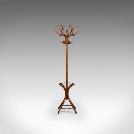 antike englische edwardianische Buchengarderobe aus Bugholz