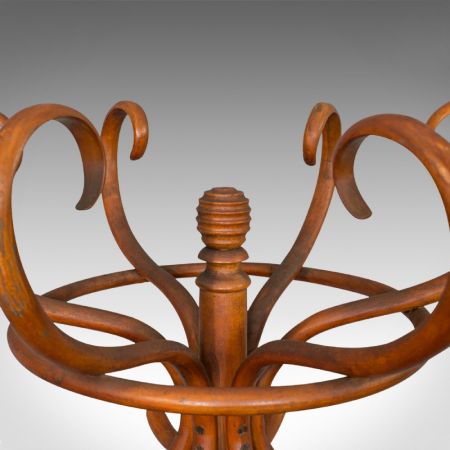 antike englische edwardianische Buchengarderobe aus Bugholz