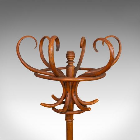 antike englische edwardianische Buchengarderobe aus Bugholz