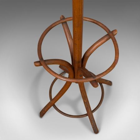 antike englische edwardianische Buchengarderobe aus Bugholz