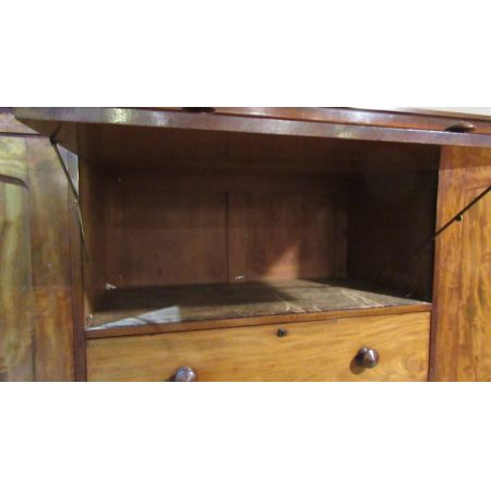 antiker viktorianischer Mahagonikleiderschrank , "Dwarf Wardrobe"