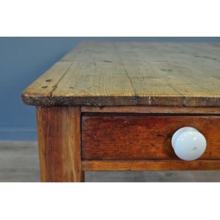 Viktorianischer Kiefernholz Esstisch Weichholz antik ca 1870