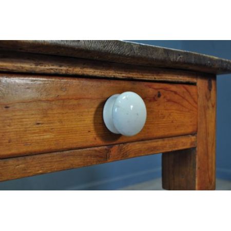 Viktorianischer Kiefernholz Esstisch Weichholz antik ca 1870