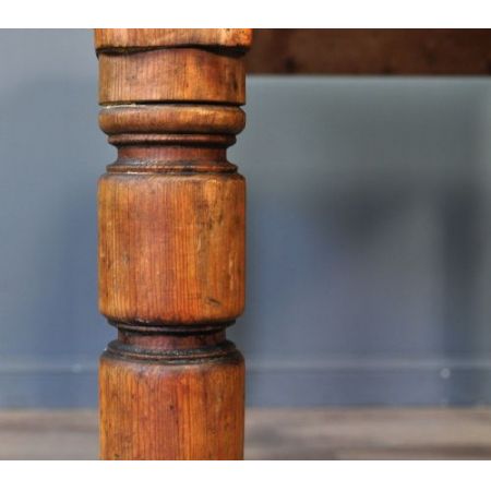 Viktorianischer Kiefernholz Esstisch Weichholz antik ca 1870