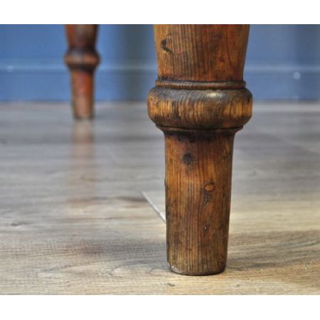 Viktorianischer Kiefernholz Esstisch Weichholz antik ca 1870