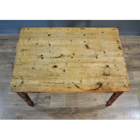 Viktorianischer Kiefernholz Esstisch Weichholz antik ca 1870