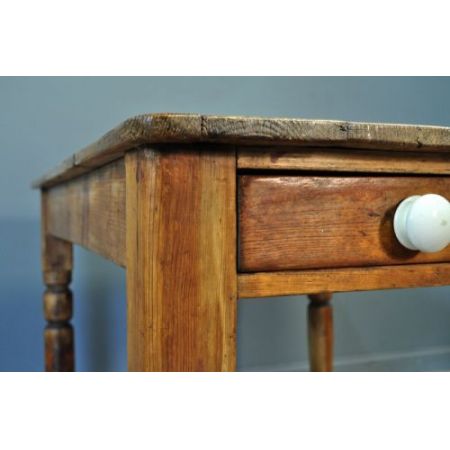 Viktorianischer Kiefernholz Esstisch Weichholz antik ca 1870