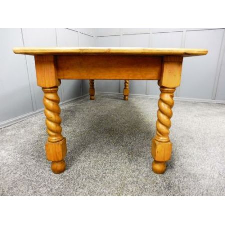 Großer Kiefernholz Esstisch Weichholz antik ca 1900