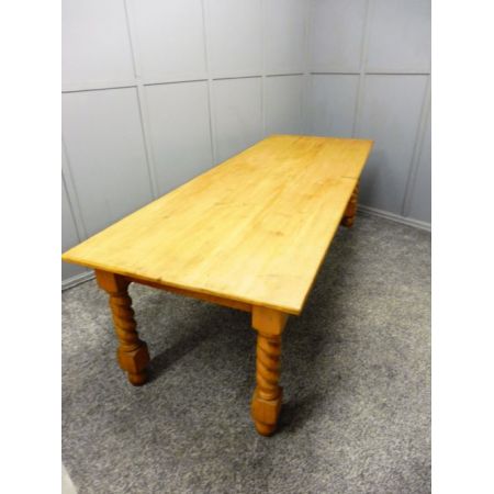 Großer Kiefernholz Esstisch Weichholz antik ca 1900